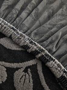 1件新款欧式植物叶子高弹力沙发套，防刮、防尘、保护性沙发套，适合所有季节和场合 - 淺灰色 - 查看 6