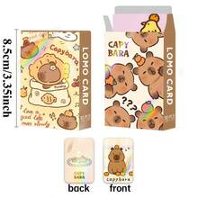1pc Paperboard Card, Double-Sided Holographic, Exquisite & Cute Capybara Merchandise, Collectible Anime LOMO Card - Multicolor - View 5