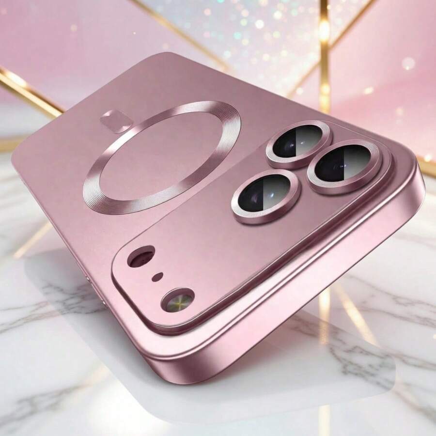 1个Hadaasi粉色金属软壳，兼容苹果 Air、17、17 Pro、17 Pro Max，超薄设计，防刮擦，防震，全面保护摄像头，也适用于 13、11、16 Pro Max、15、14、12、16e。同时兼容三星Galaxy S26 Ultra/S26 Plus/S26/S26 Edge/S26 Pro/S25 Ultra/S25 Plus。