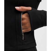 Lululemon Define Cropped Jacket Nulu LW3HWES - Black/Mirror Silver - View 2