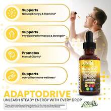 Organic Maca Root Liquid Drops With Ashwagandha, Fenugreek, Beet Root And L-Arginine Liquid Multivitamin For Women And Men - Adapto Drive Supplement - 200克 - 查看 4