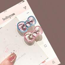 4pcs/Set Cute Butterfly Hair Clips, Side Bangs Hairpins - Multicolor - View 12