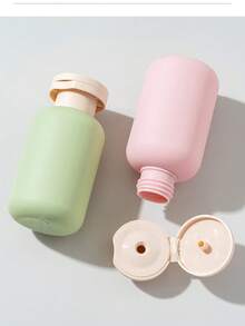 1/3 piezas Botellas recargables de gel de ducha, set de botellas de viaje portátiles vacías para loción, limpiador facial, cuidado de la piel y artículos de tocador cosméticos - Multicolor - Ver 4