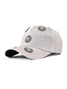 1顶女士可调节水钻棒球帽，时尚百搭尖顶帽，情侣款 - 棒球帽 - 查看 11