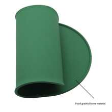 1个装通用宠物硅胶喂食垫，防水防滑防溢防污，柔韧可折叠，易清洁耐用，适用于猫狗幼犬幼猫等家庭宠物日常用品 - 彩色 - 查看 3