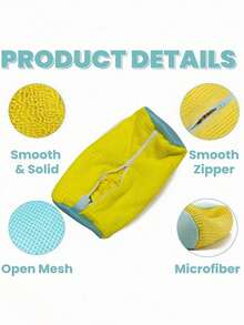A Specially Designed Noise-Reducing And Deformation-Preventing Laundry Bag, Suitable For Use In Washing Machines, Reusable And With Loose Cleaning Tools, Featuring A Drying Function - Multicolor - View 3