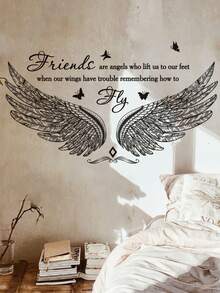 mama look 1pc, Multi-Size, PVC Self-Adhesive Removable Wall Sticker, Motto, Text Sticker, Positive Energy Inspirational Home Decor Sticker, Suitable For Bedroom, Living Room, Study, Entrance, Corridor, Wall Decoration, Room Decor, Etc. - Multiple Styles - View 15