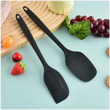 Bộ 6 dụng cụ làm bánh bằng silicon, thìa và cọ chịu nhiệt chống dính, dụng cụ nhà bếp dùng cho bánh ngọt, kem và nấu nướng. - Nhiều màu - Xem 3