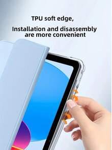 适用于 iPad 第十代平板电脑的保护套，A16 保护套，带笔槽，三折式平板电脑保护套，TPU 软壳，简约设计/可折叠平板电脑保护套，智能休眠/唤醒功能；适用于 iPad 第十一代平板电脑的保护套，Tab M11 保护套；适用于华为 MatePad 11.5 S 平板电脑的保护套，MatePad 保护套；适用于华为 MatePad SE 11 英寸平板电脑的保护套，Pad2 11 英寸/Pad SE 11 英寸平板电脑保护套 - 紫色 - 查看 7