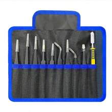 Industrial Precision Stainless Steel Tweezers Set Anti-Static ESD Maintenance Tools Curved Straight Tweezers Repair Tools - Multi-piece Set - View 1