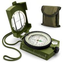 Compass With Storage Bag And Lanyard. This Precise, Durable, Lightweight Orientation Compass Comes With A Strap And Storage Box. It Features Luminous And Waterproof Functions, Making It An Essential Piece Of Equipment For Camping And Hiking, An Ideal Survival Gift For Campers, And A Must-Have For Hikers. Suitable For Camping, Hiking, And Outdoor Survival. The Ultimate Survival Gift. - Multicolor - View 2