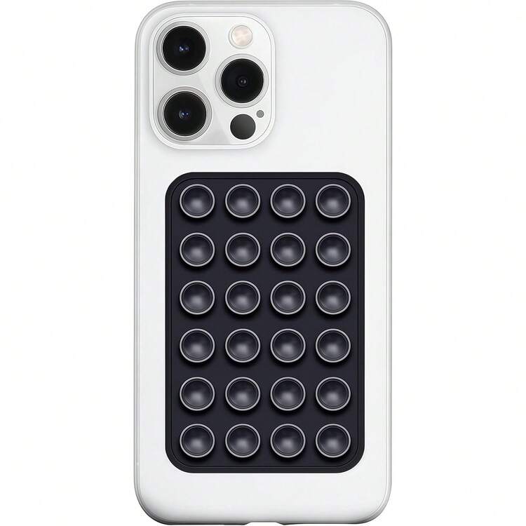 4个装硅胶吸盘手机壳支架，双面设计，免提强力吸附，方便自拍和视频拍摄，适用于和安卓手机 - 彩色 - 查看 11