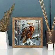 5D Diamond Painting Kit - Full Round Diamond, Eagle Pattern, Acrylic Craft Set For Home Decor, Frameless Diamond Painting Gift Set - round diamond - View 3