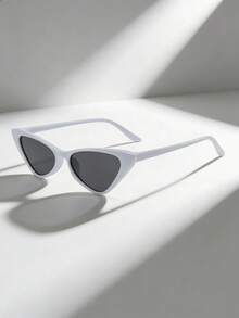 1 Pair Women's Retro Cat Eye Fashion Glasses, PC Frame, Fashionable Daily Wear - Multicolor - View 6