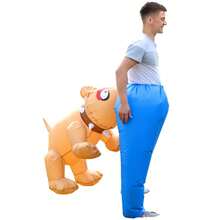 充气狗狗屁股服装，适合身高1.5-2米的狗狗，派对/万圣节/圣诞节/情人节惊喜礼物！包含充气泵，不含电池。 - 狗狗咬屁股 - 查看 5