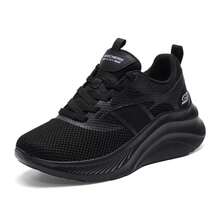Skechers 女款休閒運動鞋 BOBS CHAOS HI 運動休閒鞋 舒適透氣 緩震女鞋 117522-BBK - 全黑色 - 查看 7