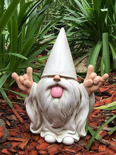 1PC Rocking Dwarf "George" This Dwarf Will Add A Rock 'n' Roll Vibe To Your Fairy Garden And Garden Dwarfs.