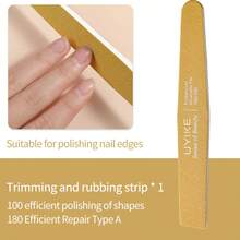Double-Sided Reusable Nail File Sanding Stick, Nail Shaping Tool For Home Manicure - Multicolor - View 10