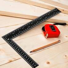 Professional 8x12 Inch Carpenter Square - Heavy-Duty Carbon Steel Framing Tool With Dual-Scale (Imperial/Metric), Rust-Resistant Right Angle Ruler For Carpentry, Roofing &Amp; Layouts - Màu A - Xem 7