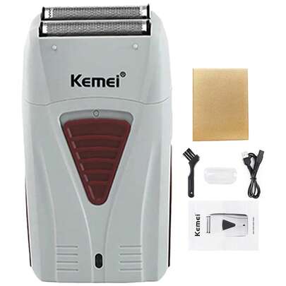Kemei Máy cạo râu điện không dây KM-3382 dành cho nam - Máy cạo râu sạc USB, máy tỉa tóc chuyên nghiệp 0mm | Máy tỉa tóc và râu chất lượng cao dành cho nam giới