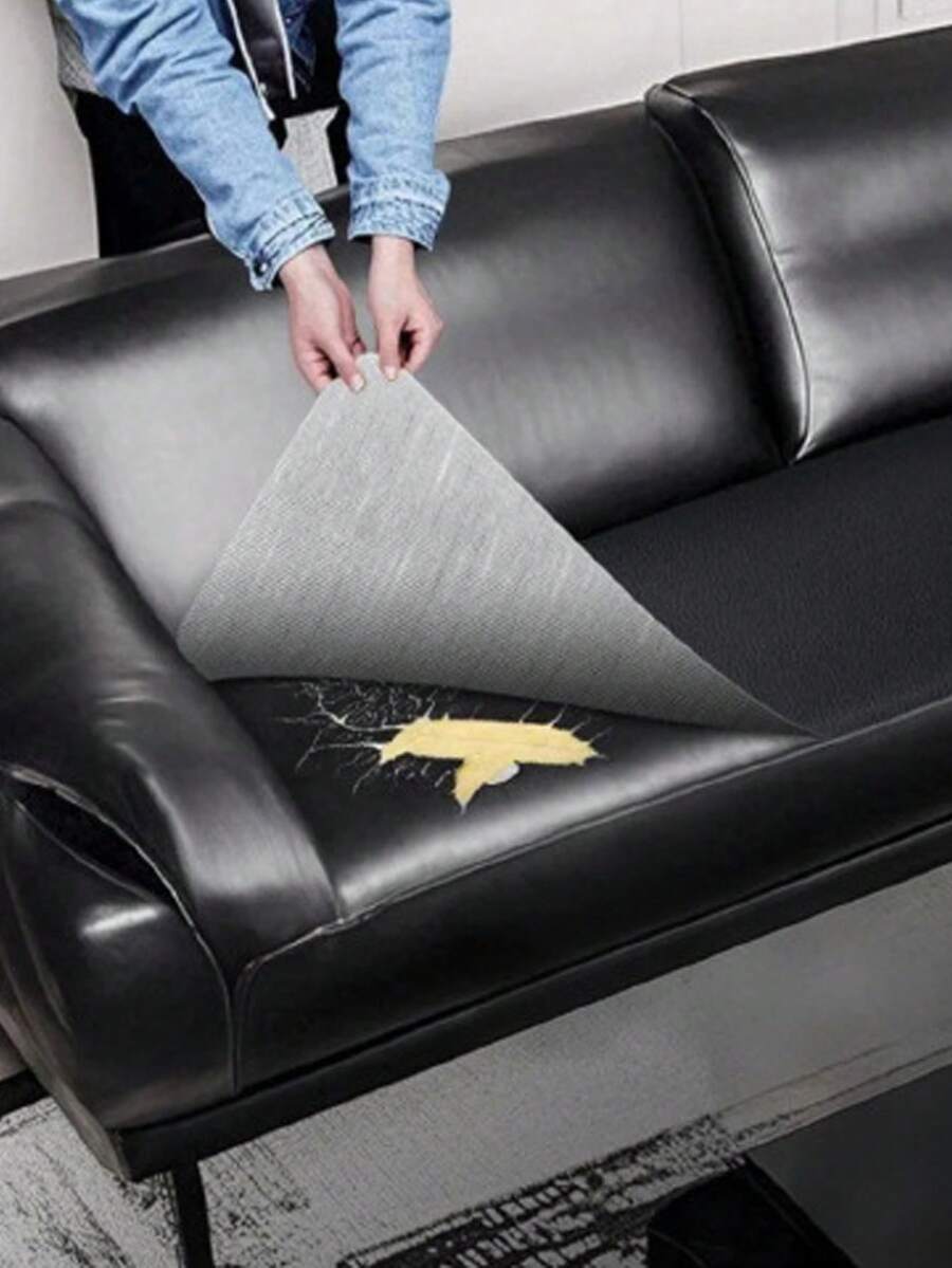 1卷自粘皮革修补胶带，电动汽车座椅皮革修补贴片，适用于家具、沙发、椅子和汽车座椅