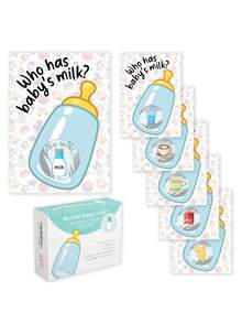 40 trò chơi chào mừng bé trai | 40 thẻ cào chủ đề bình sữa màu xanh dương, trò chơi cào sáng tạo cho tiệc mừng bé chào đời. - Nhiều màu - Xem 1