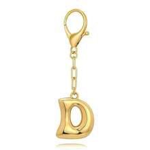 Llavero con colgante de letra de burbuja chapado en 18K - multicolor - Ver 25