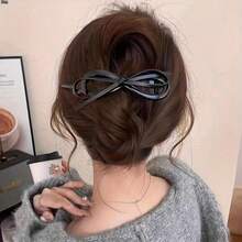 Elegant Leopard Print Bow Hair Clip, Delicate Texture, Suitable For Half-Up Hairstyles And Buns, Formal Hairstyles, Exquisite Design, Fashionable Craftsmanship, Hair Clamp, Elegant Women - Multicolor - View 6