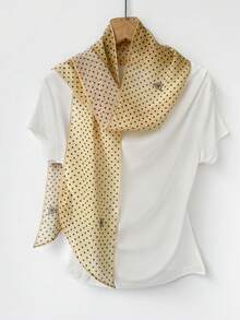 1pc Women Elegant Solid Color Lightweight Chiffon Scarf, Soft Lady Neck Accessory, Versatile For Head, Shoulder, Beach, Hair Decoration, An Ideal Choice To Accessorize You For Dress - Multicolor - View 8