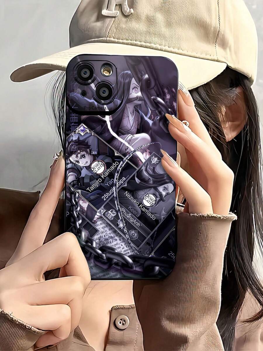 Personajes de con temática oscura.funda de teléfono Fundas compatibles con ,Apple,VIVO,OPPO,,, y Honor.Fabricadas en silicona TPU,ofrecen protección contra golpes y caídas. - Negro - Ver 1