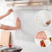 1pc 2M*45CM Invisible Kitchen Anti-Oil Film - Heat Resistant, Static Cling Plastic Protective Film, Transparent Barrier Against Oil And Dirt For Stove Top And Countertop - Oil and Water Resistant - View 4
