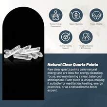 QYDCX Clear Quartz Crystal Points Natural Healing Crystals Tumbled Polished Bulk Stones For Meditation Yoga Chakra Reiki Balancing Crystal Therapy Gemstones Crystals - White Crystal - View 7