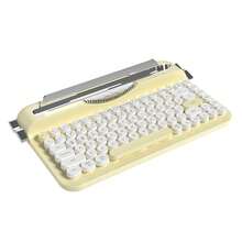ATTACK SHARK AJAZZ AF84 Wireless Typewriter Keyboard, Cute Retro Aesthetic Design With Integrated Stand For Tablet, Phone, Mixed Color Retro Round Keycaps, 2.4Ghz Wireless/Bluetooth For Table,/PC/Win,Christmas Gift/Xmas Gift/New Year 2026/Holiday / Xmas Edition/Gift For Kids/Gift For Family/Year-End - View 13