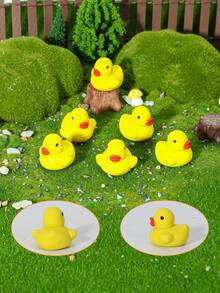 鸭子造型橡皮擦印章 - 可爱黄色小鸭图案二合一橡皮擦印章 - 彩色 - 查看 4