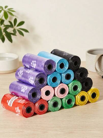 PETSIN 750/600/450/300/150pcs Pack Dog Waste Bags, Portable, Cleaning, Car Trash Bags, Small Trash Can, Trash Can Replacement Bags, Pet Trash Bags, Dog Poop Bags, Leak-Proof Pet Waste Bags, Outdoor Walking Dog, Outdoor Dog Poop Bags