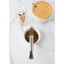 The Most Amazing Tea Infuser - The Steep Stir! Premium Tea Infuser - Tea Strainer - Tea Steeper - Best Portable Loose Leaf Tea Infuser! by Harmony Tea Products - plateado - Ver 5