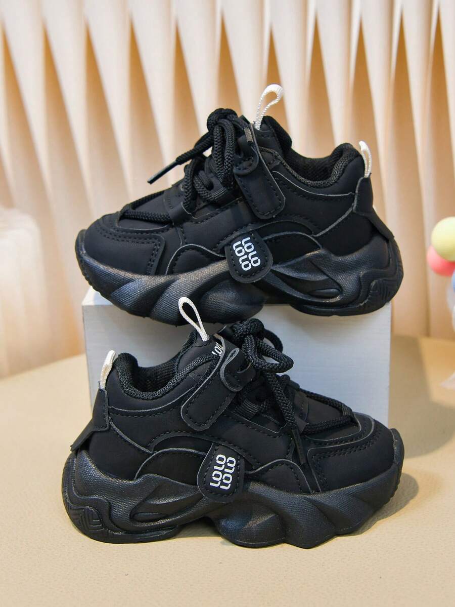 3双装幼儿男女童透气运动鞋，儿童网面运动鞋，婴儿/幼儿休闲鞋，1-12岁 - 玫紅色 - 查看 1