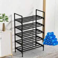 Kệ giày màu đen, bằng kim loại, kệ đựng giày đa năng, thích hợp để đựng giày thể thao, giày leo núi, phù hợp cho lối vào/phòng ngủ/phòng khách. - Nhiều màu - Xem 11