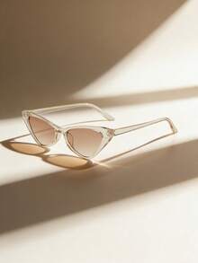 1 Pair Women's Retro Cat Eye Fashion Glasses, PC Frame, Fashionable Daily Wear - Multicolor - View 11