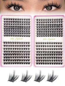 Bộ 384 sợi mi giả D-Curl mềm mại, bao gồm hướng dẫn nối mi dành cho người mới bắt đầu, mi giả dày và bồng bềnh, kèm keo, dung dịch định hình, nhíp, gương phóng đại, có thể tái sử dụng, số lượng lớn mi giả riêng lẻ, mi giả mềm mại và tự nhiên, tạo hiệu ứng trang điểm mắt 3D, thích hợp để tự làm tại nhà, khi đi du lịch, đi làm hàng ngày, dự tiệc, đám cưới, trang điểm cô dâu và nhiều dịp khác. - Nhiều màu - Xem 12