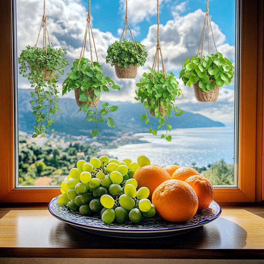 1件 30x60cm 掛式植物玻璃貼紙,精緻手繪綠色植物造型,清新綠色,營造自然居家氛圍 - 多色 - 查看 1