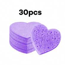 100% Natural Compact Facial Cleansing Sponge, Suitable For Exfoliating, Makeup Removal And Face Washing, Ideal For Beauticians - Pink - View 17
