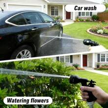 Expandable Garden Hose, Durable Waterproof Hose With 3-Fold Expandable Function, Comes With Spray Gun And 7 Function Adjustment, Black - Black - View 8