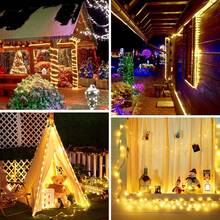 Solar LED Light Tube String Lights, Warm White/White/Multi-Color Options, Flexible Transparent PVC Solar Outdoor Lights, 8 Modes, IPX4 Waterproof, Suitable For Holiday & Garden Decor - Warm white light - View 7