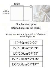 1块丝滑纯色缎面面料，光滑柔软，适用于婚礼DIY、窗帘、桌布、衬里、旗袍、服装面料等。 - 白色 - 查看 2