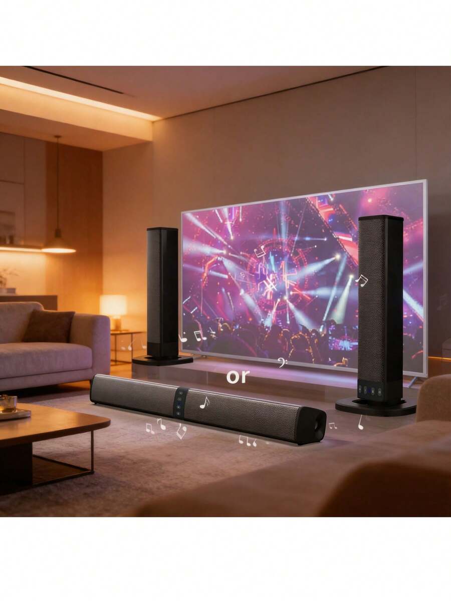 20W Wireless Home Theater Speaker, An Excellent Choice For Gifts, Compatible With Computers, Mobile Phones, TVs, Music Players And Other Devices
