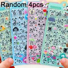 3D Crystal Panda Sticker With Food Design, Suitable For Phone Case Decoration And DIY Crafts - Multicolor - View 8