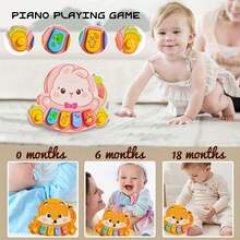 Cute Animal Shaped Baby Piano Toy, Colorful Keys And Animal Patterns - Interactive Music Learning Toy For 1-5 Years Old Toddlers, Promotes Motor Skills And Cognitive Development Sensory Toy, Fun Design, Reliable Quality. Does Not Include AAA Batteries - Multicolor - View 6