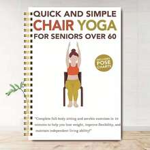 Elderly Pattern Chair Yoga Spiral Notebook Planner - Multicolor - View 17