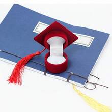 1pc Graduation Cap Shaped Jewelry Box, University Graduation Gift, Badge Pendant, Jewelry, Earrings, Necklace Storage Box, Student Birthday Gift Box - Multicolor - View 12